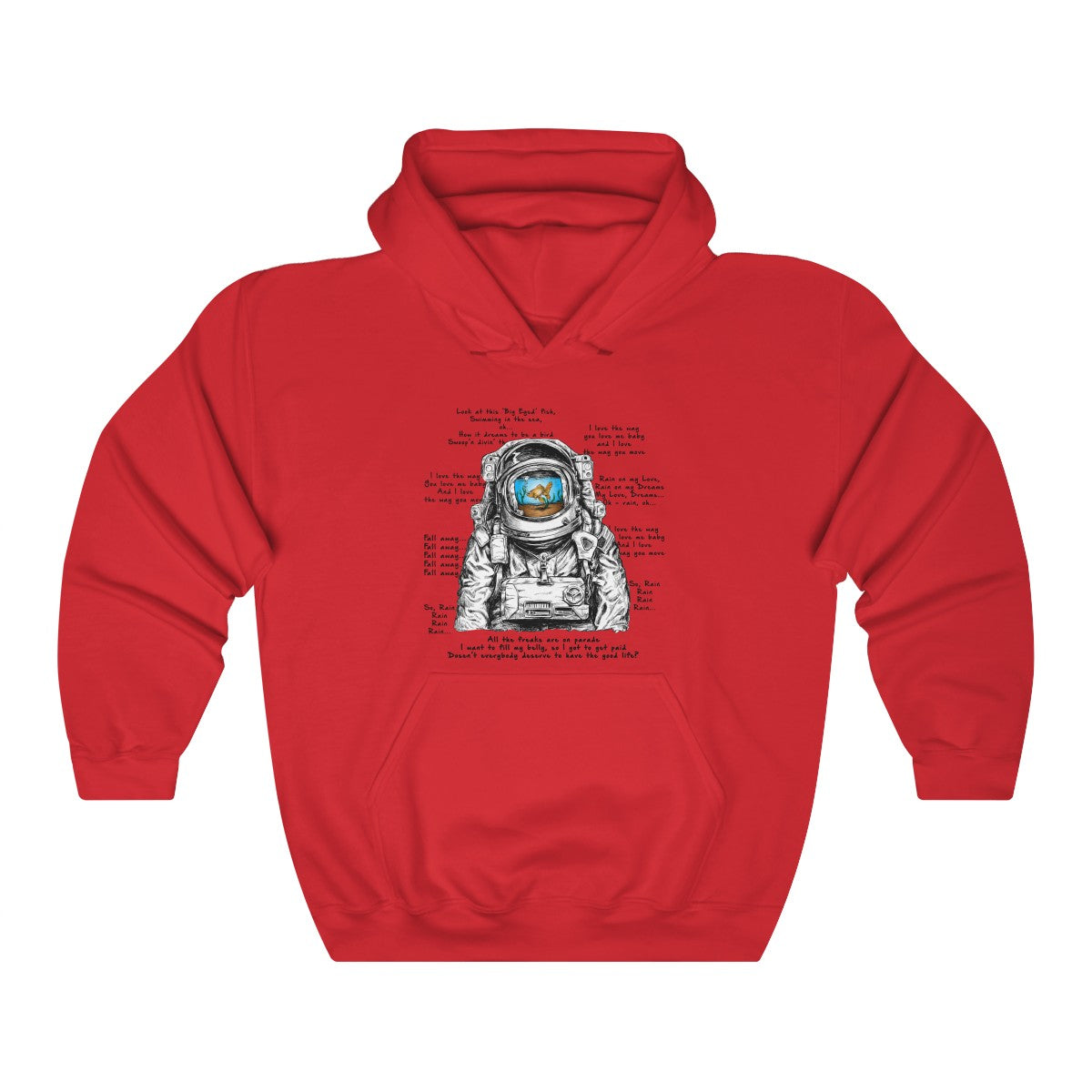 Big Eyed Fish Spaceman Mashup Hoodie