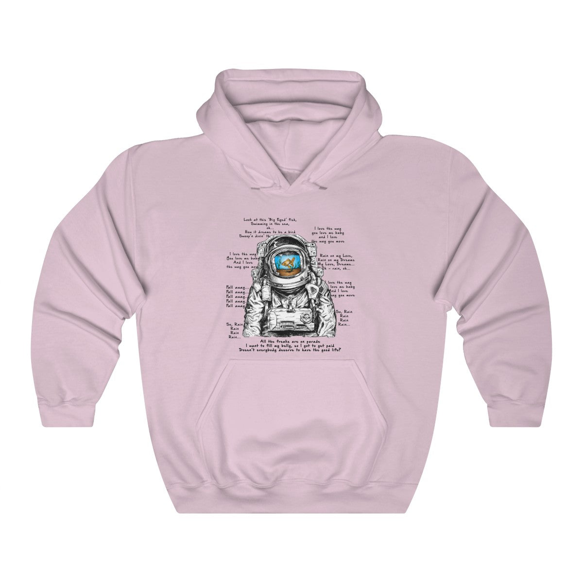 Big Eyed Fish Spaceman Mashup Hoodie