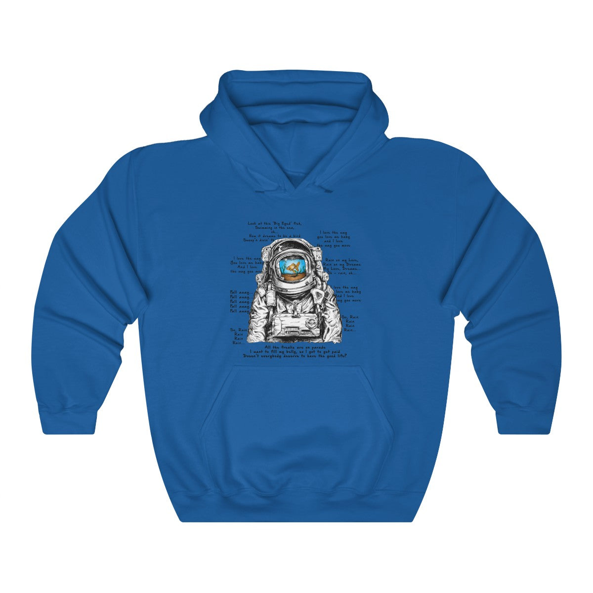 Big Eyed Fish Spaceman Mashup Hoodie