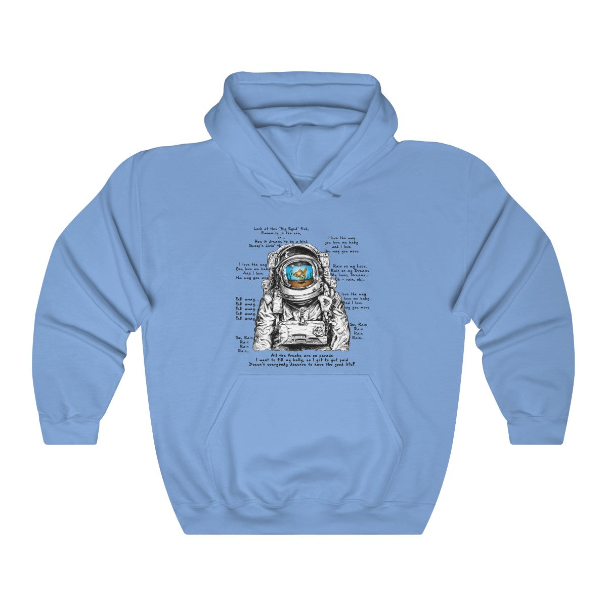 Big Eyed Fish Spaceman Mashup Hoodie