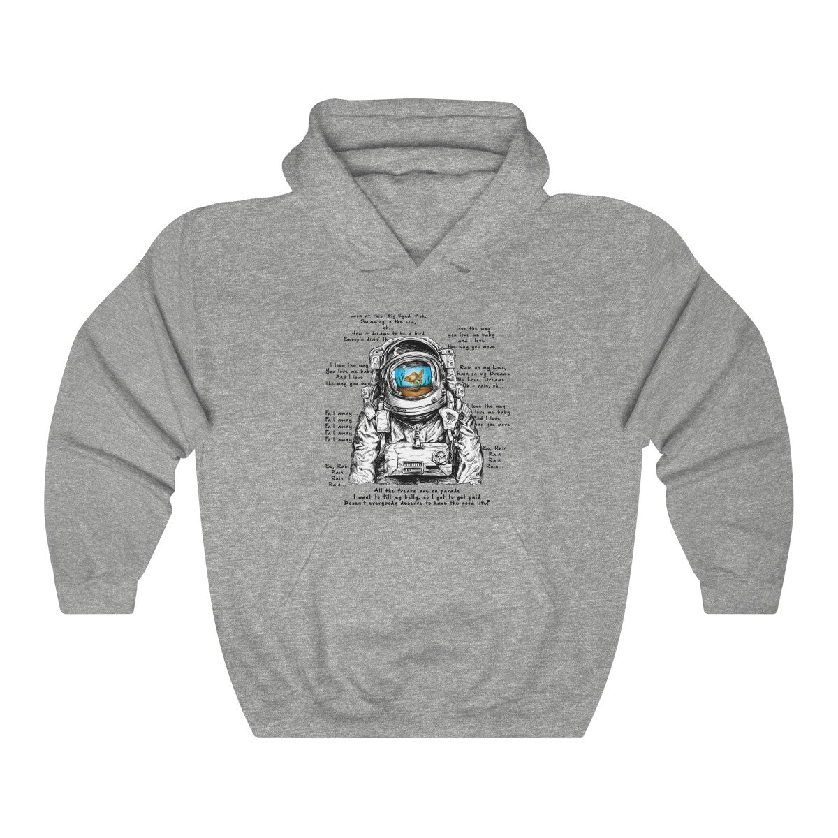 Big Eyed Fish Spaceman Mashup Hoodie