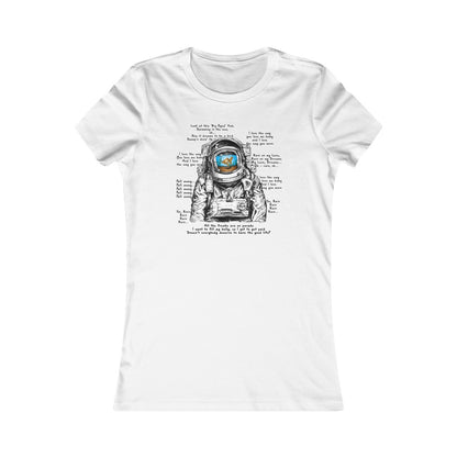 Big Eyed Fish Spaceman Mashup Women's Cut