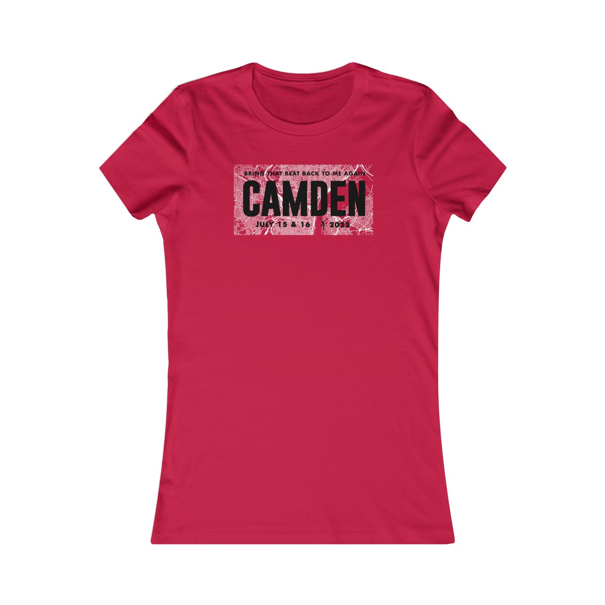 Camden Map 2022 Women's Cut W/ Set List