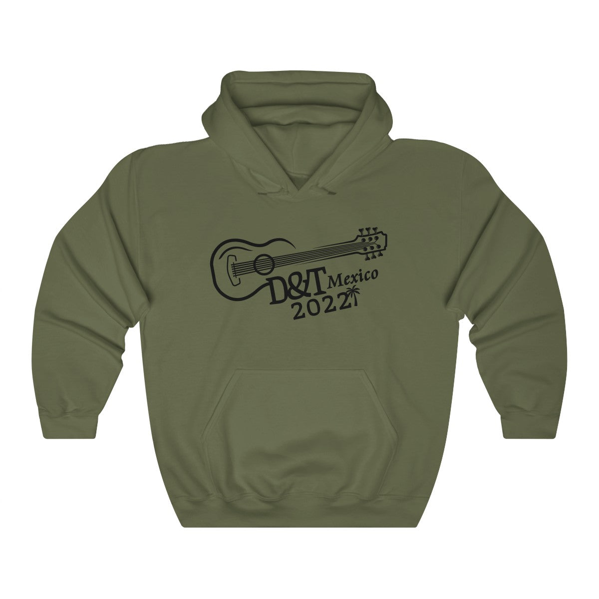 D and T in Mexico Guitar Design With Set List Hoodie