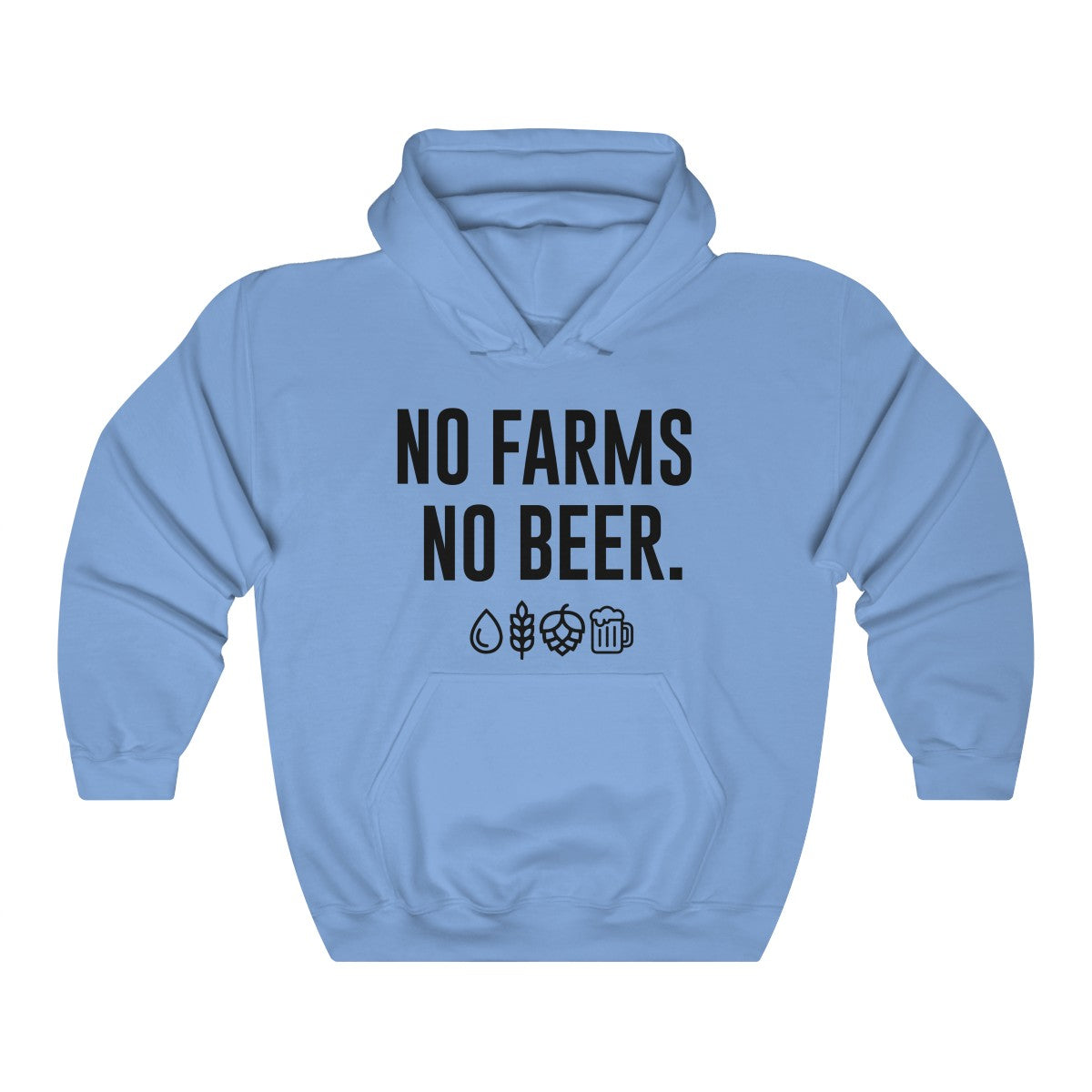 No Farms No Beer Hoodie