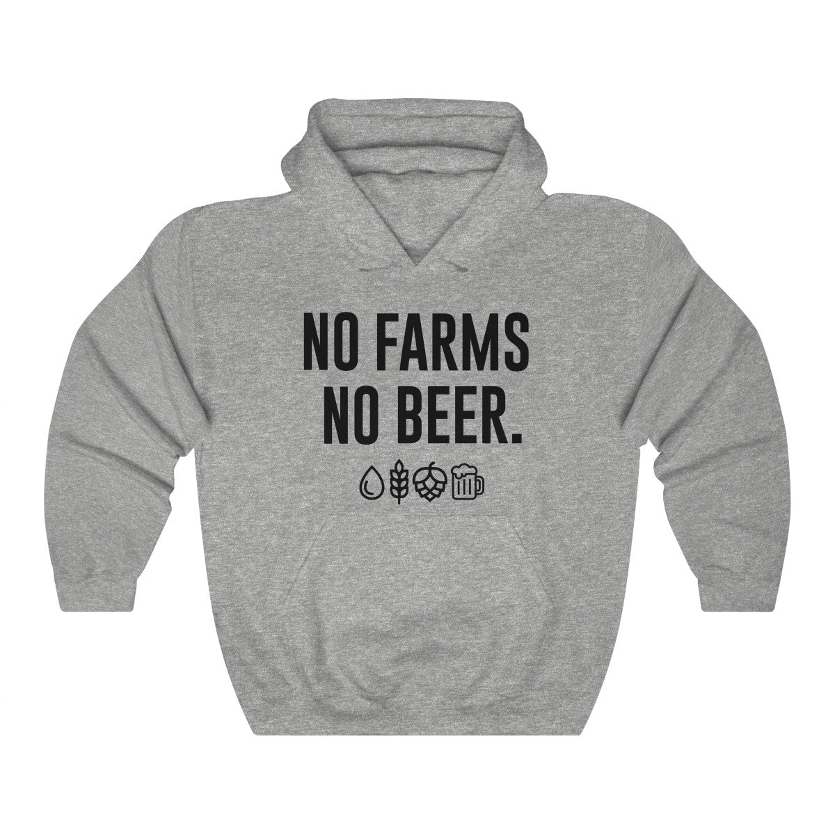 No Farms No Beer Hoodie