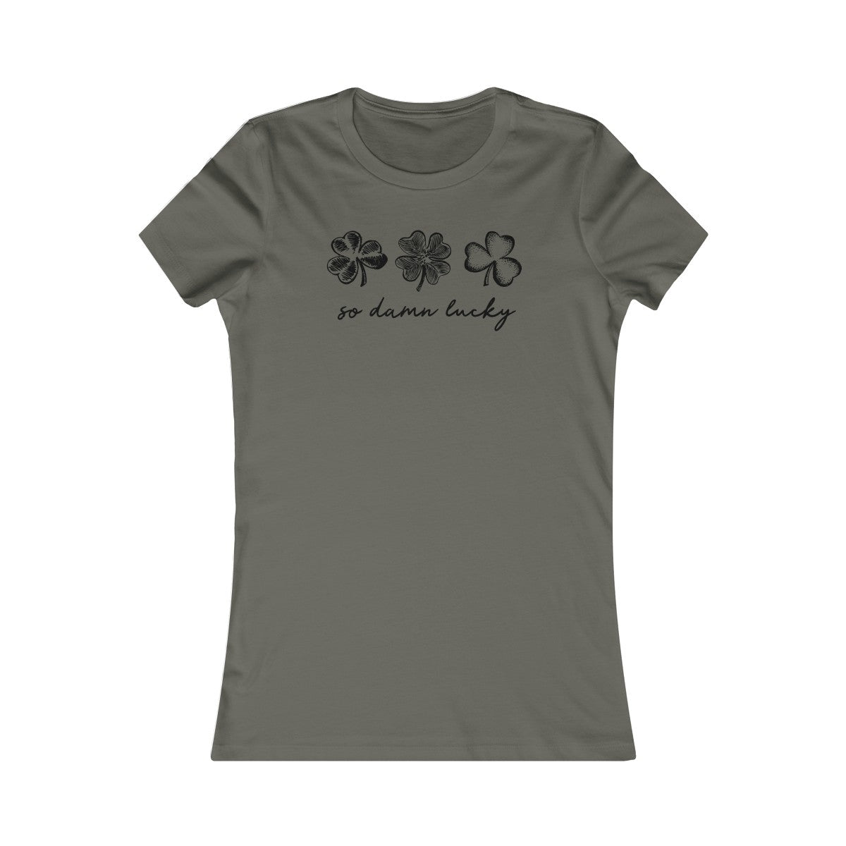 So Dammed Lucky Shamrocks Women's Tee