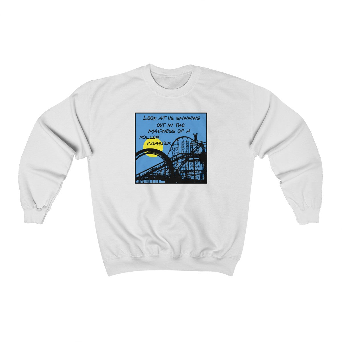 Space Between Roller Coaster Crewneck