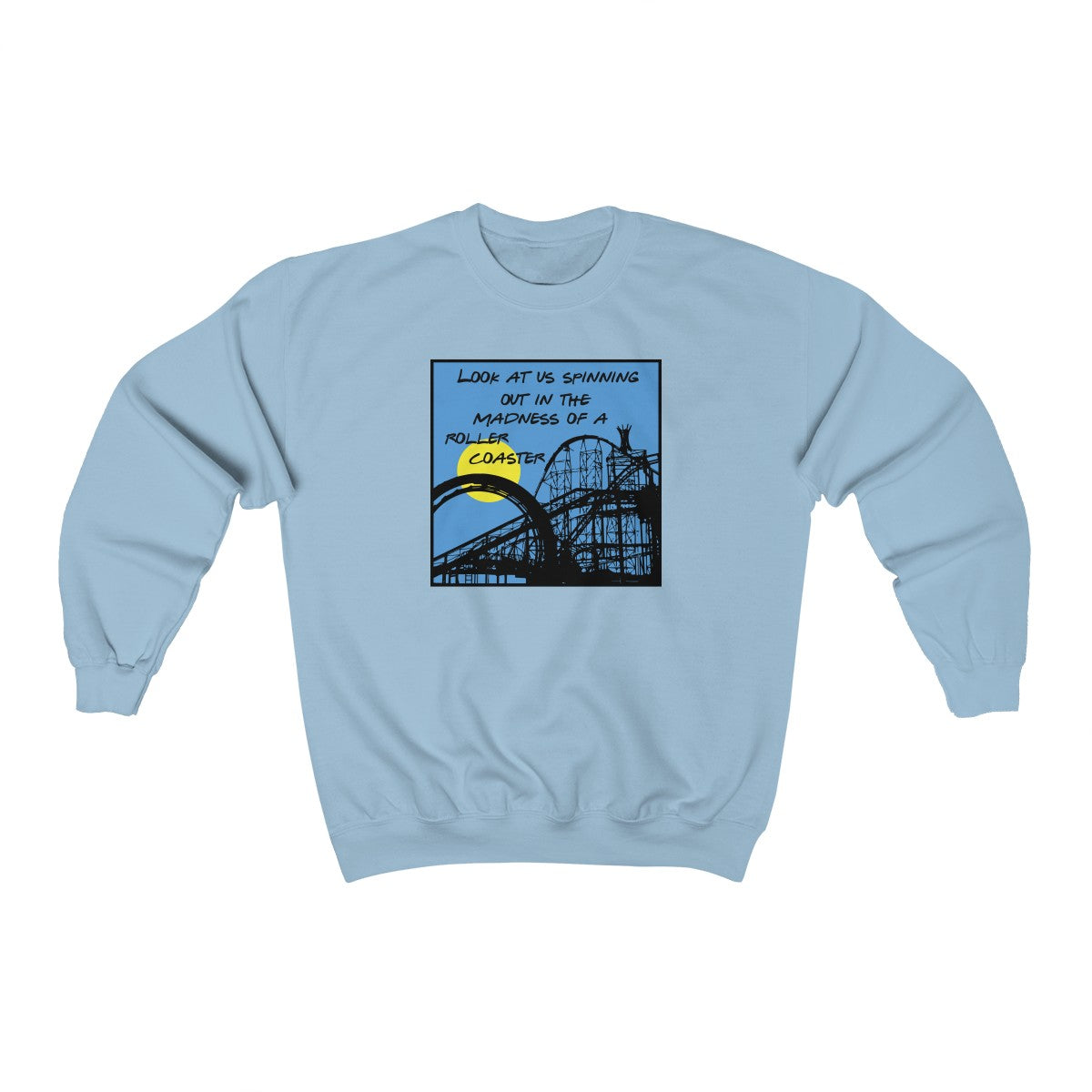 Space Between Roller Coaster Crewneck