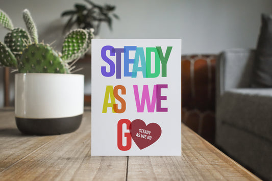 Steady As We Go Anniversary Card