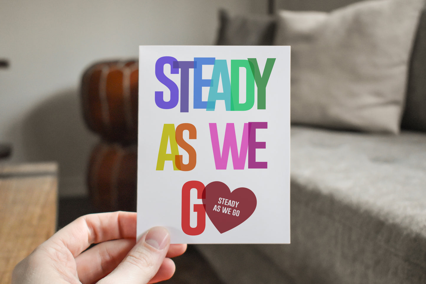 Steady As We Go Anniversary Card