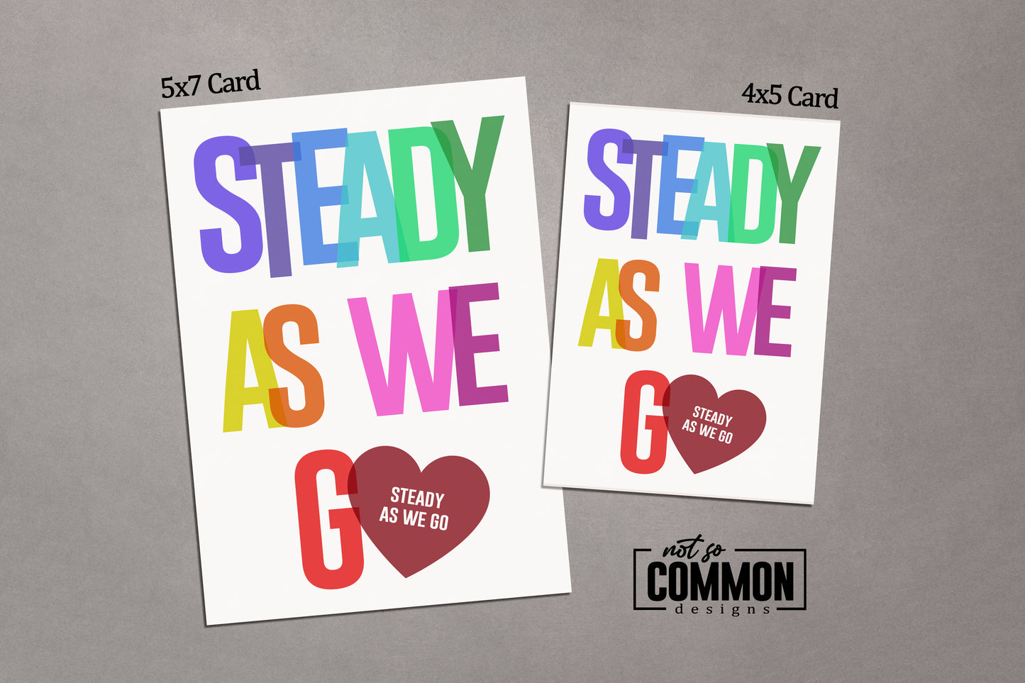 Steady As We Go Anniversary Card