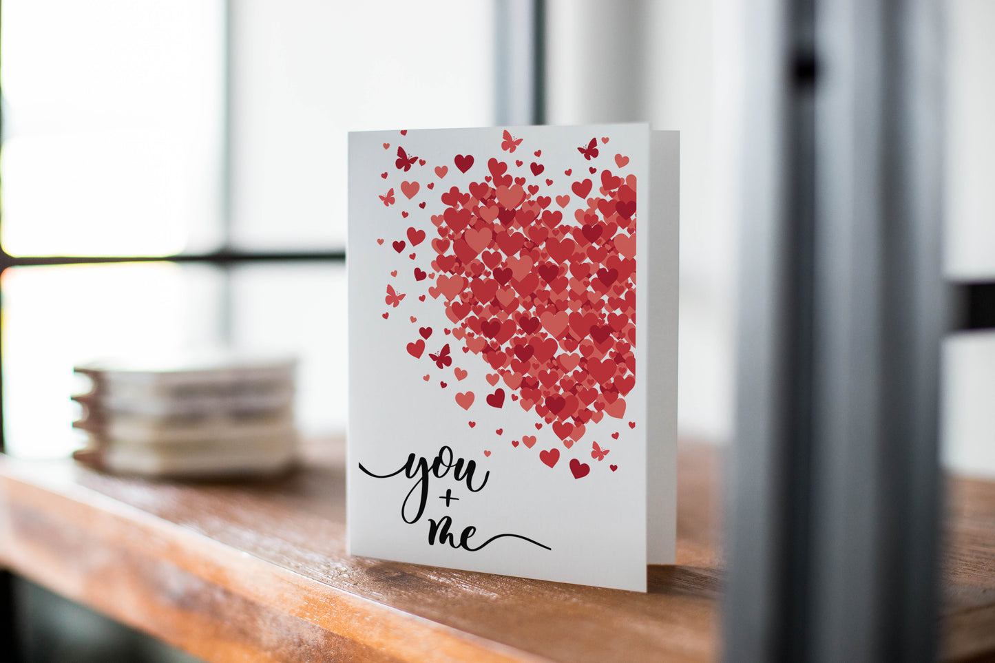 You And Me Valentines Day Card