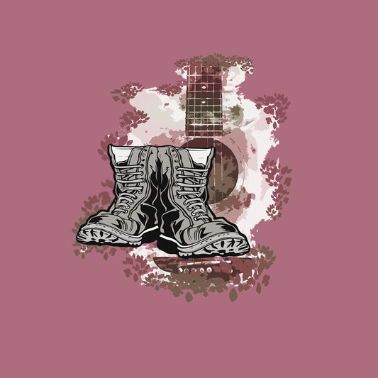 His Boots with Guitar