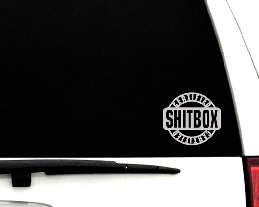 Certified Shit Box Vinyl Decal