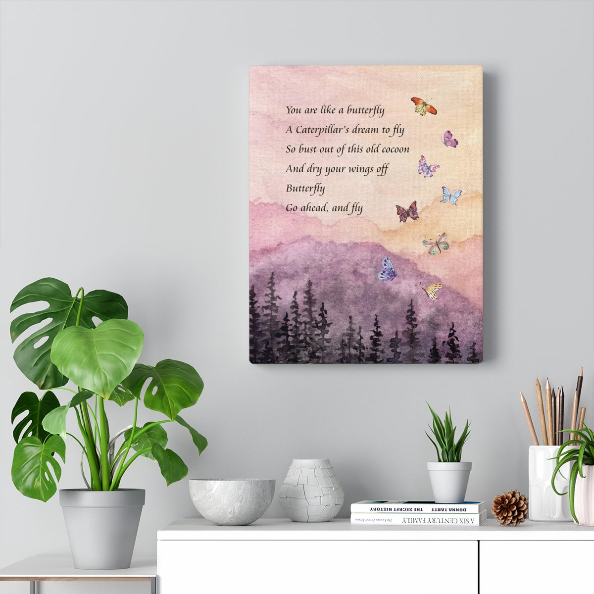 Go Ahead And Fly Gallery Wrapped Canvas Print