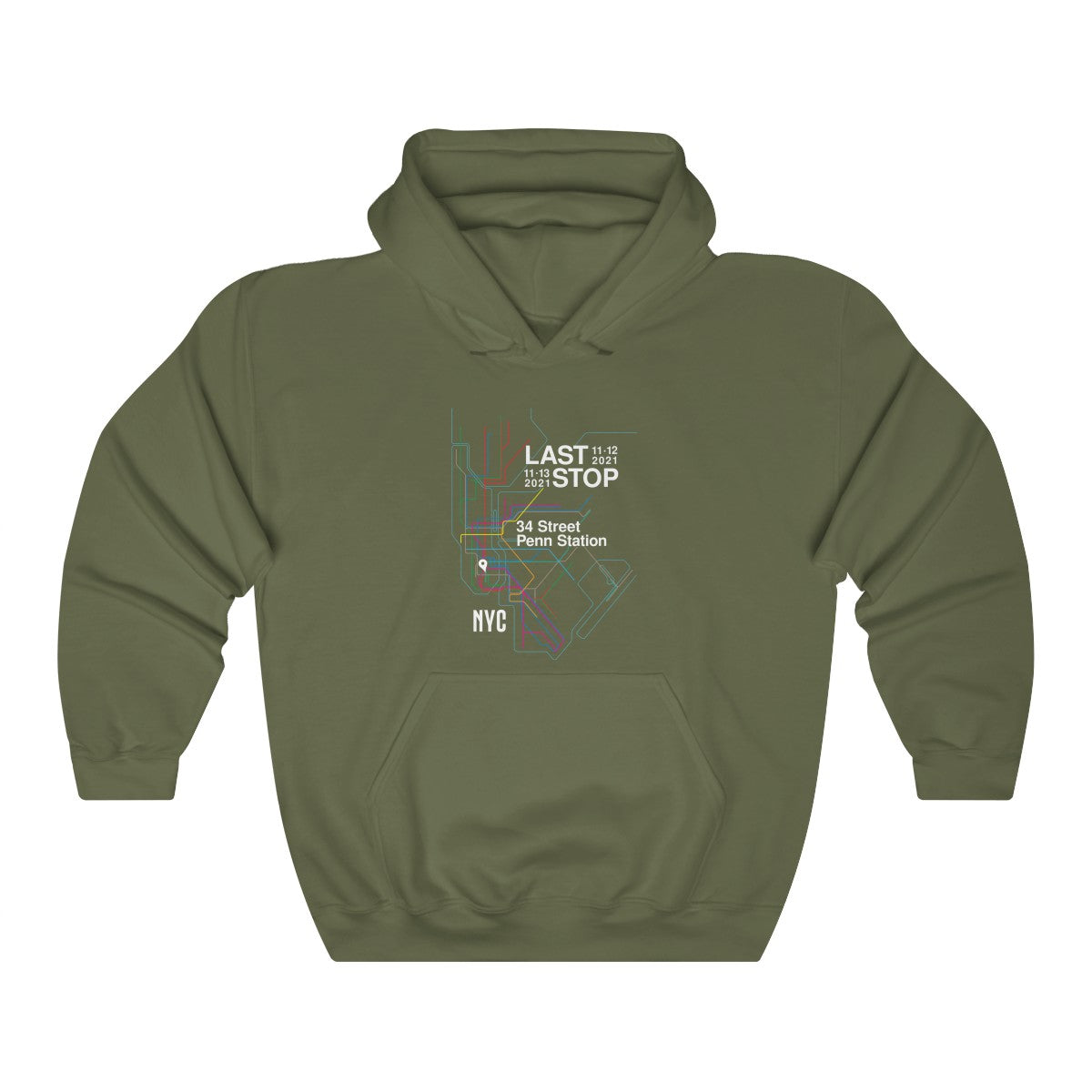 Subway Lines MSG 2021 Hoodie