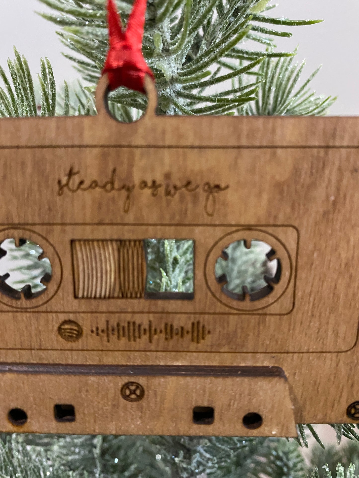 Spotify 80's Retro Cassette Tape Personalized Ornament