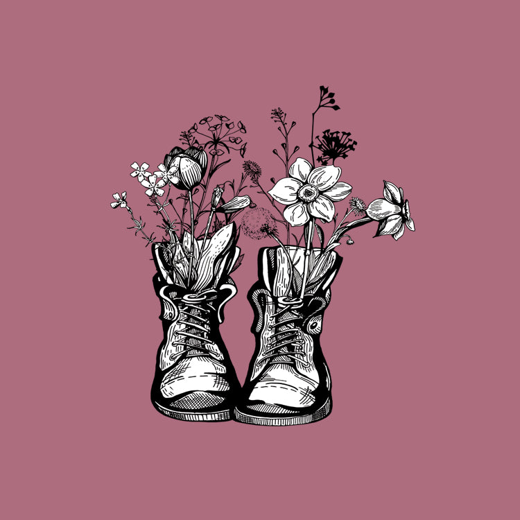 Boots with Flowers