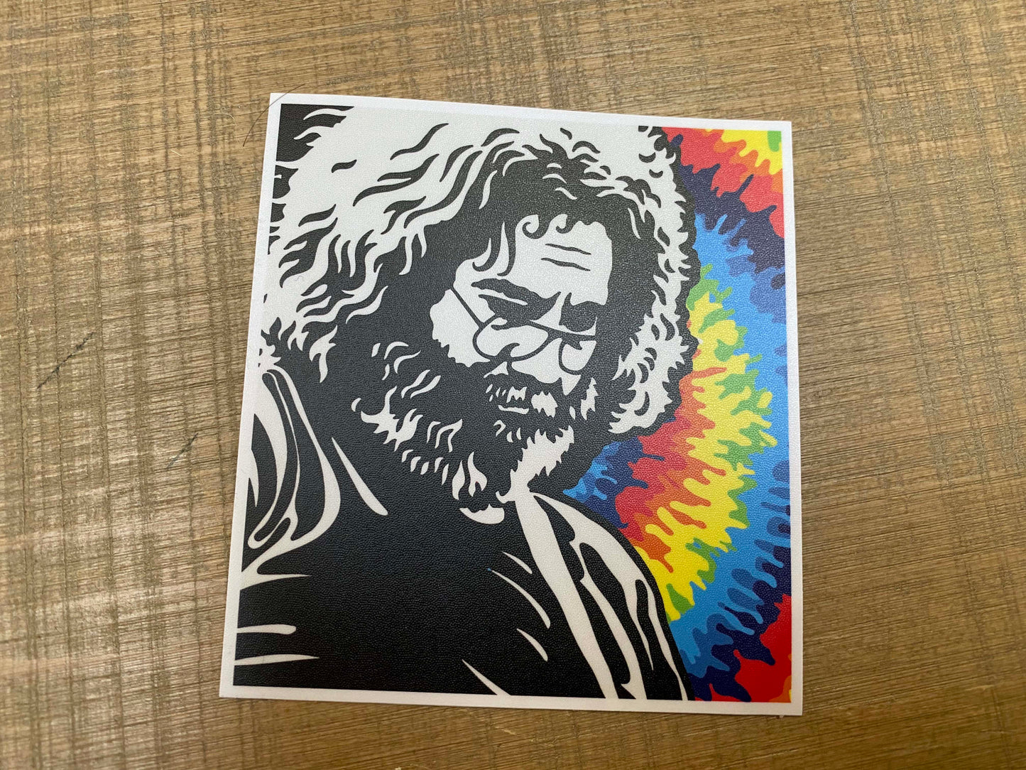 Jerry Garcia Adstract Vinyl Sticker