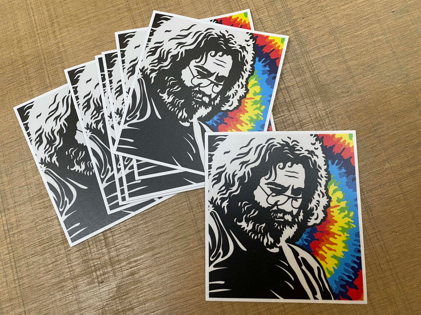 Jerry Garcia Adstract Vinyl Sticker