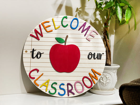 Classroom Welcome Sign