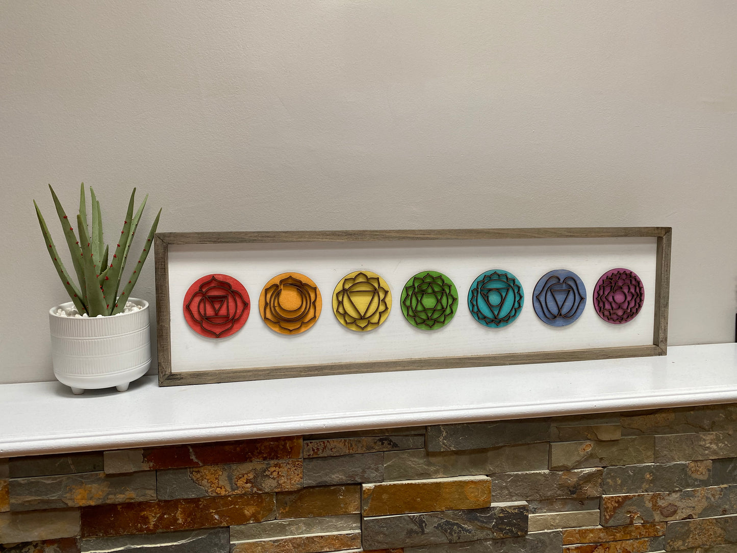 The Seven, Chakras Wood Wall Art