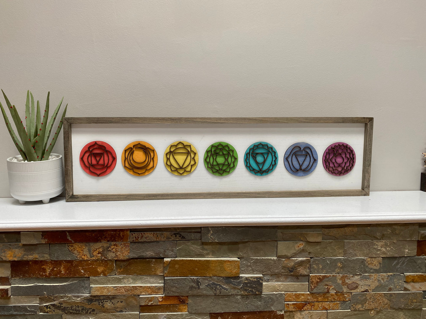 The Seven, Chakras Wood Wall Art