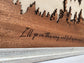 Personalized Mountains In the Distance Wood Wall Art