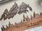 Personalized Mountains In the Distance Wood Wall Art