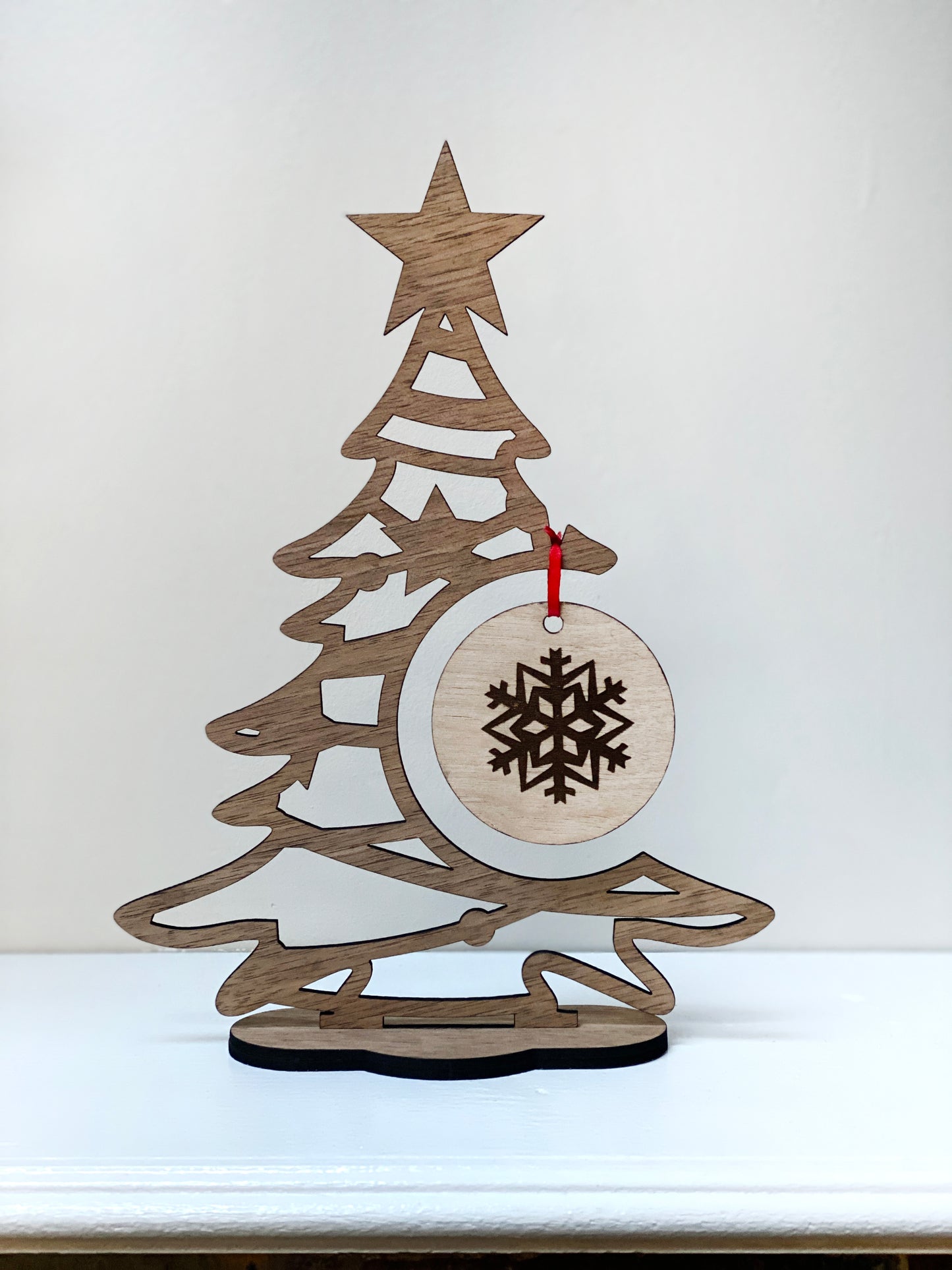 Table Top Christmas Tree Double Sided Design