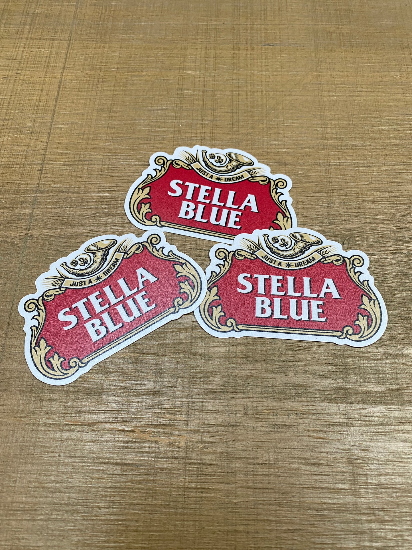 Stella Blue Vinyl Sticker