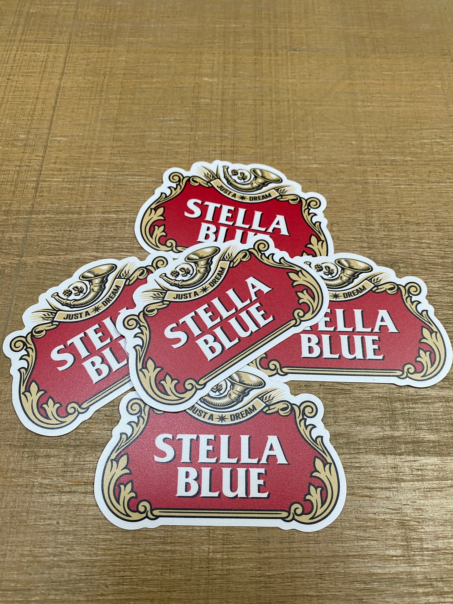 Stella Blue Vinyl Sticker