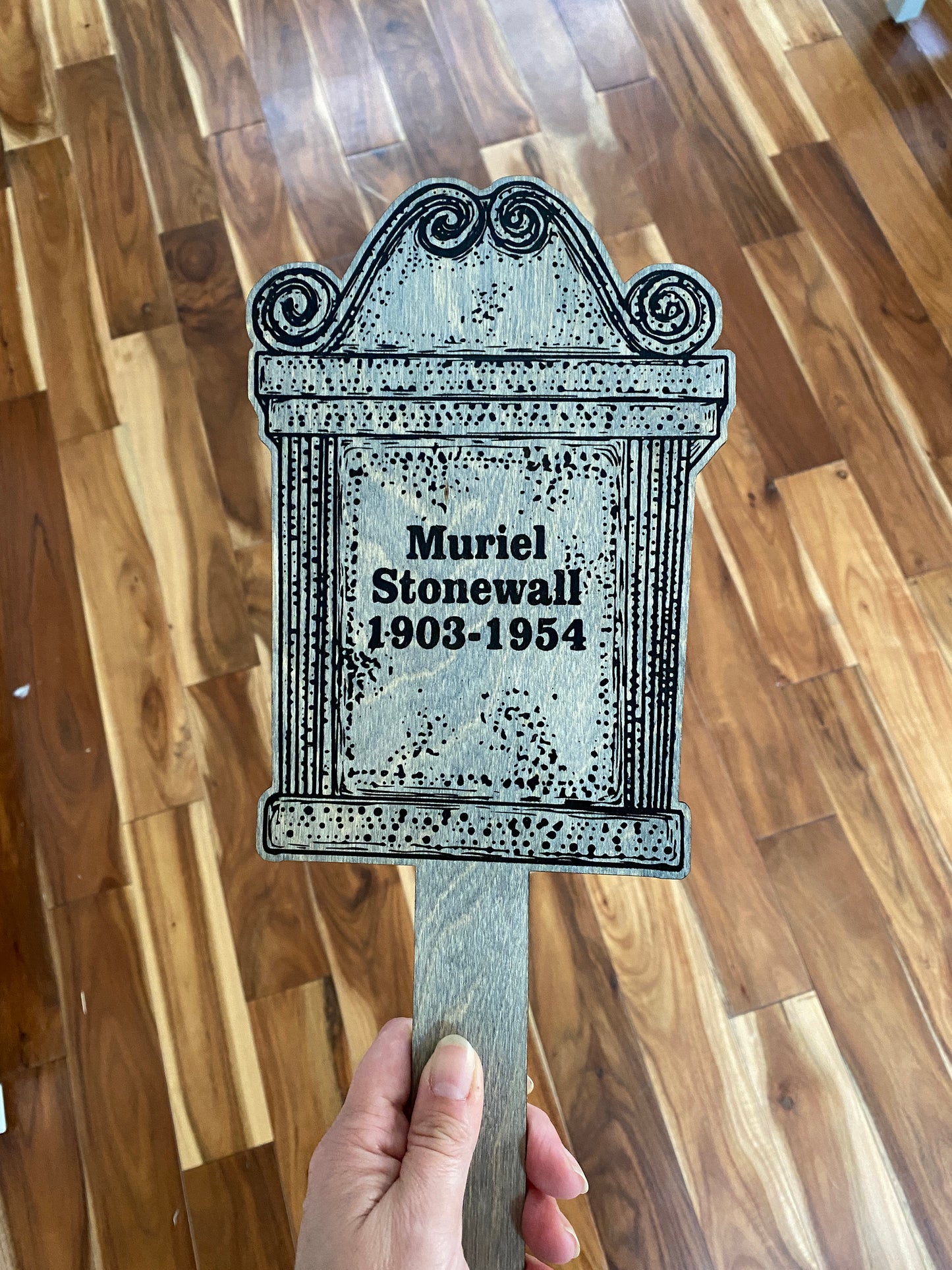 Grave Digger Garden Stake Halloween Decoration