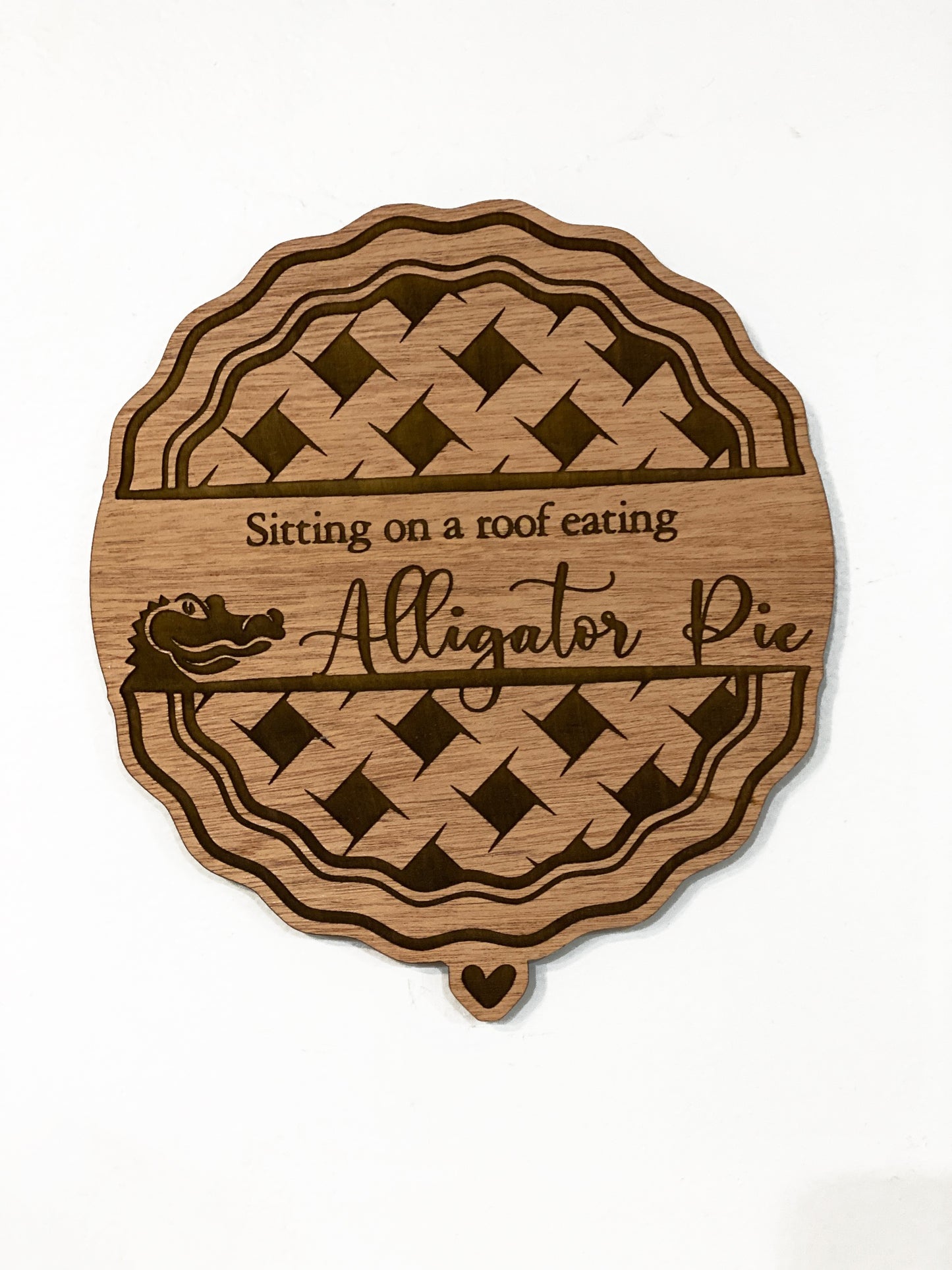 Kitchen Series Alligator Pie Wood Wall Art