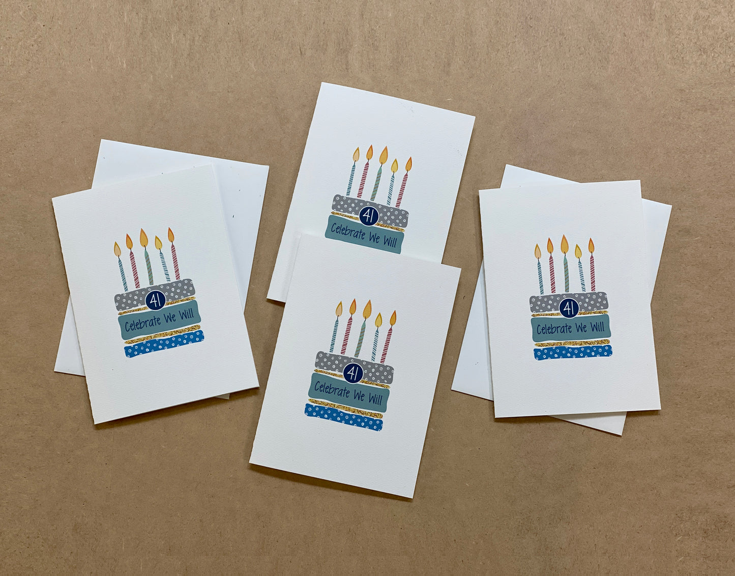 Celebrate We Will 5x7 *4 PACK