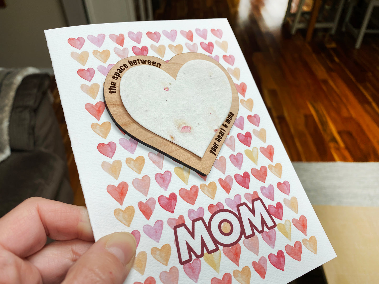 Mothers Day Plantable Seed Card ( Space Between)
