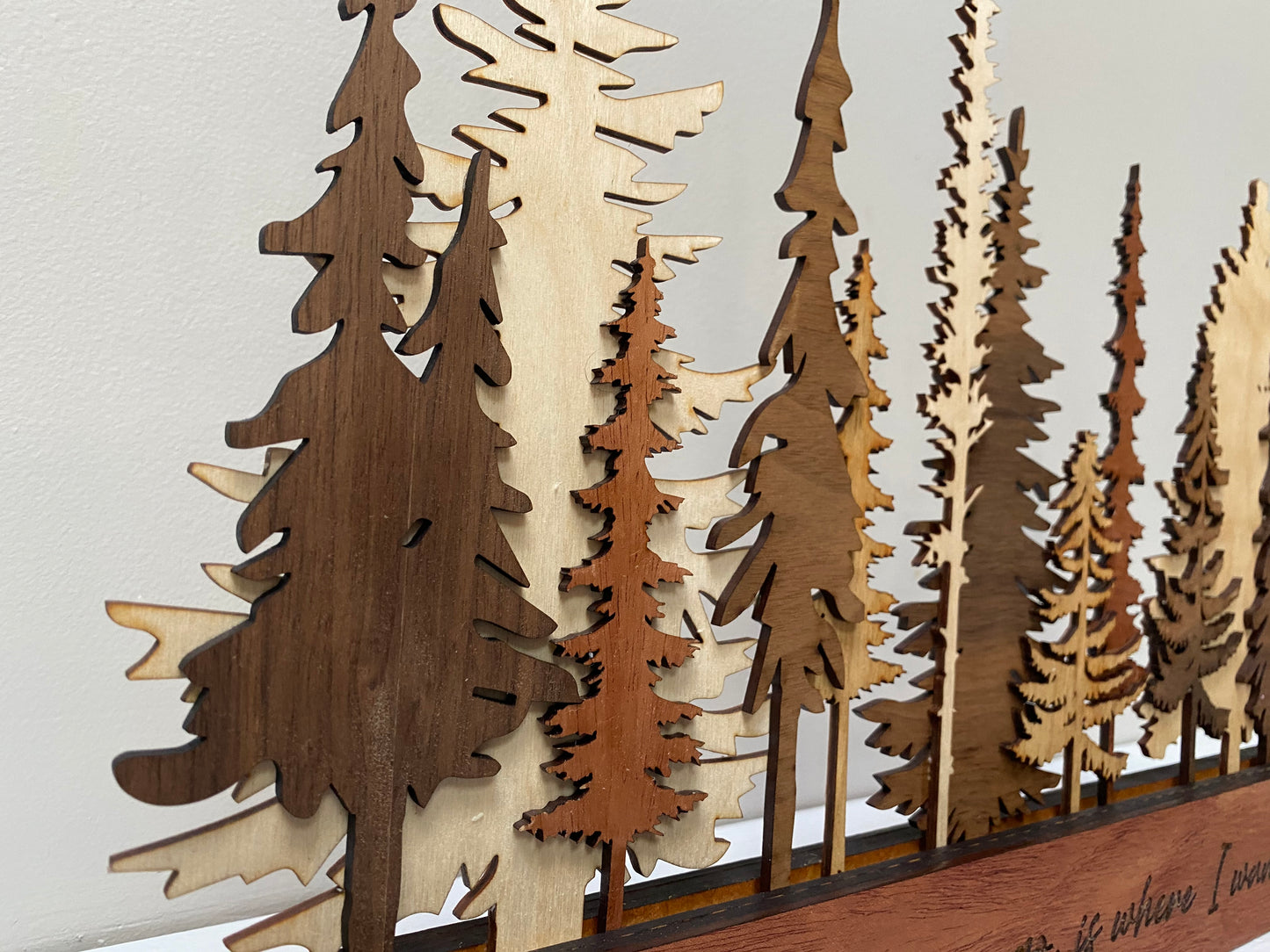 The Layered Trees County Home Style, Personalized Art, Décor