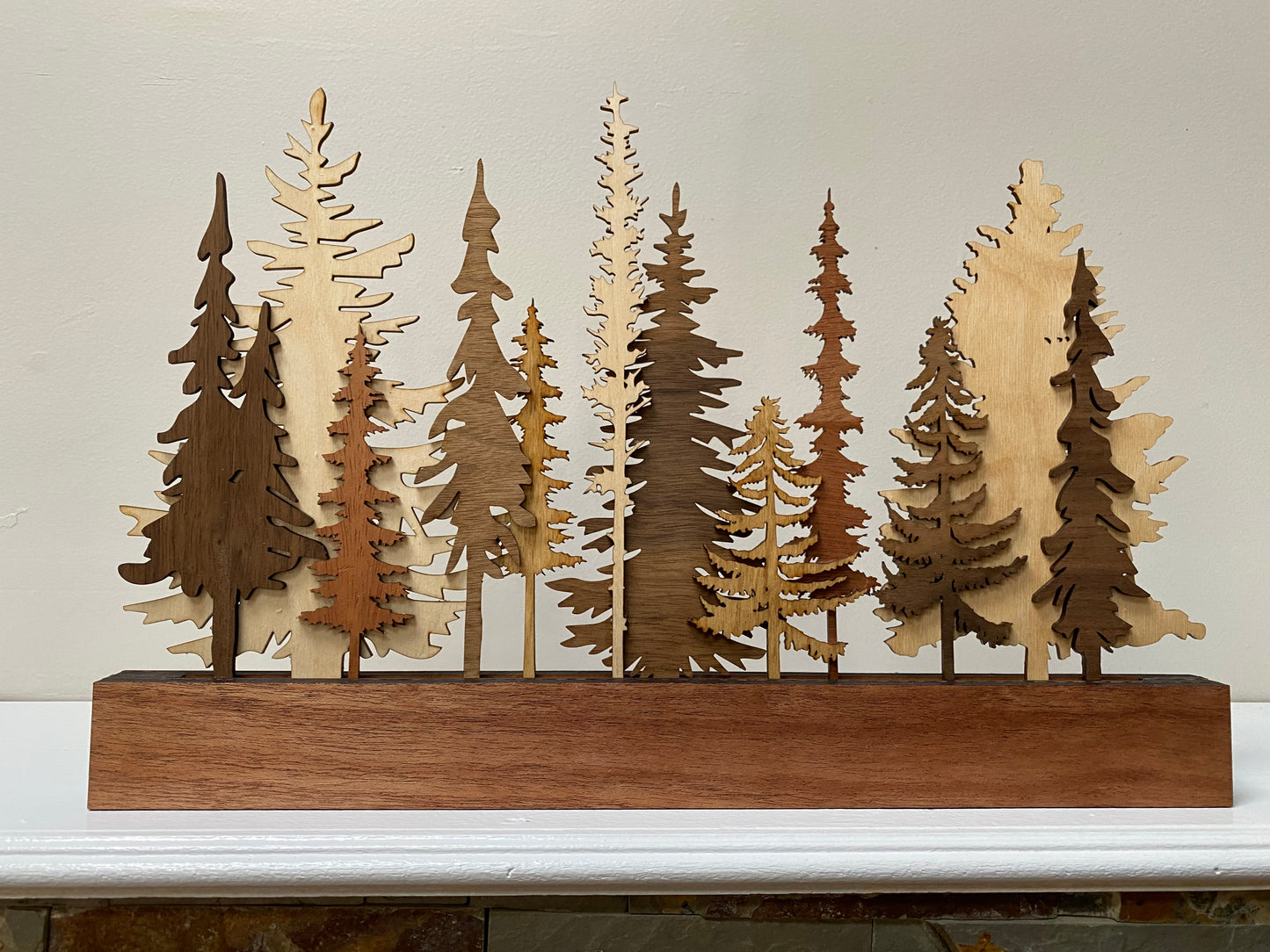 The Layered Trees County Home Style, Personalized Art, Décor