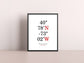 Custom Design, Personalized Latitude and Longitude Art Print