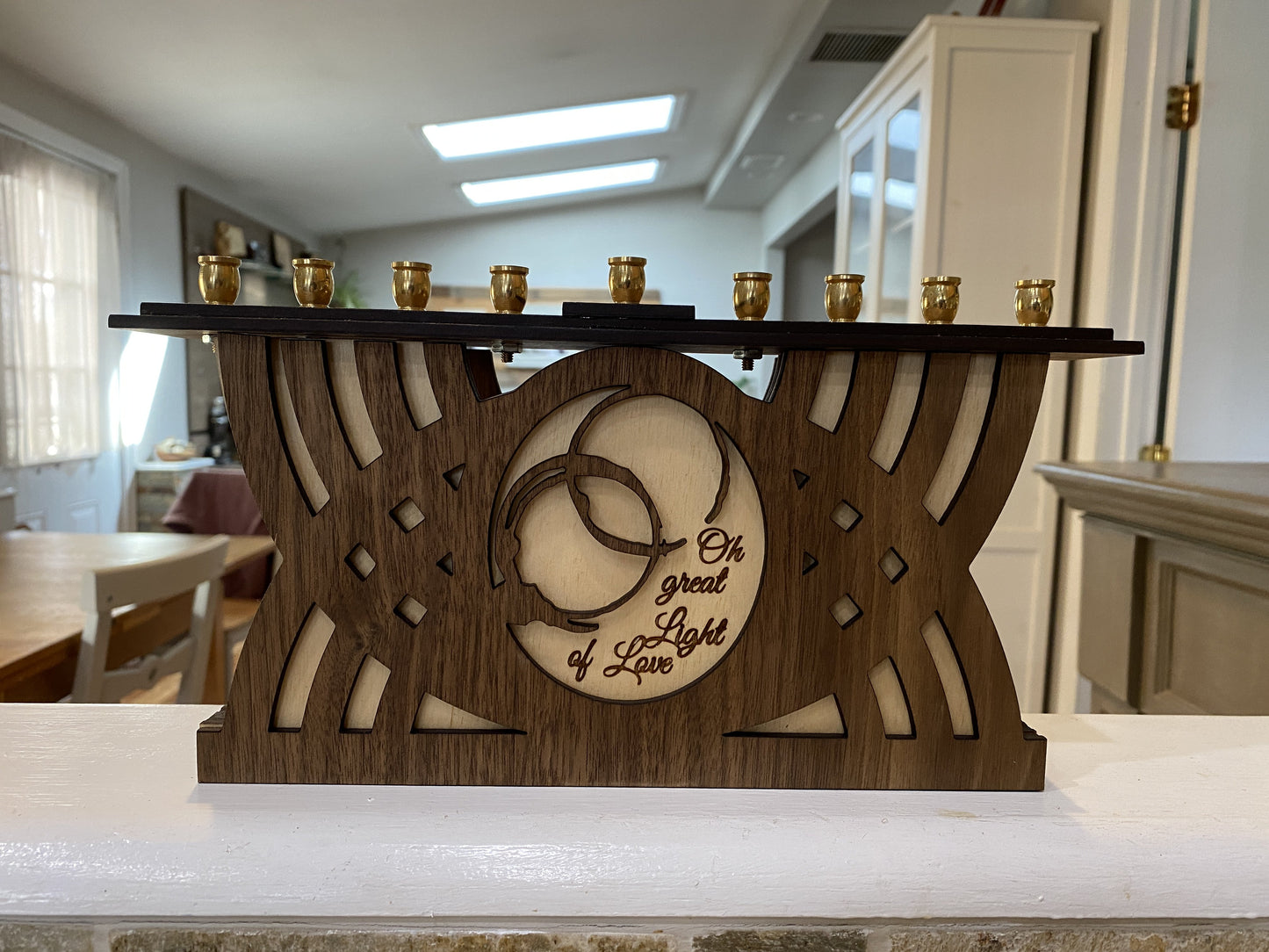 Oh Great Light of Love Menorah Design