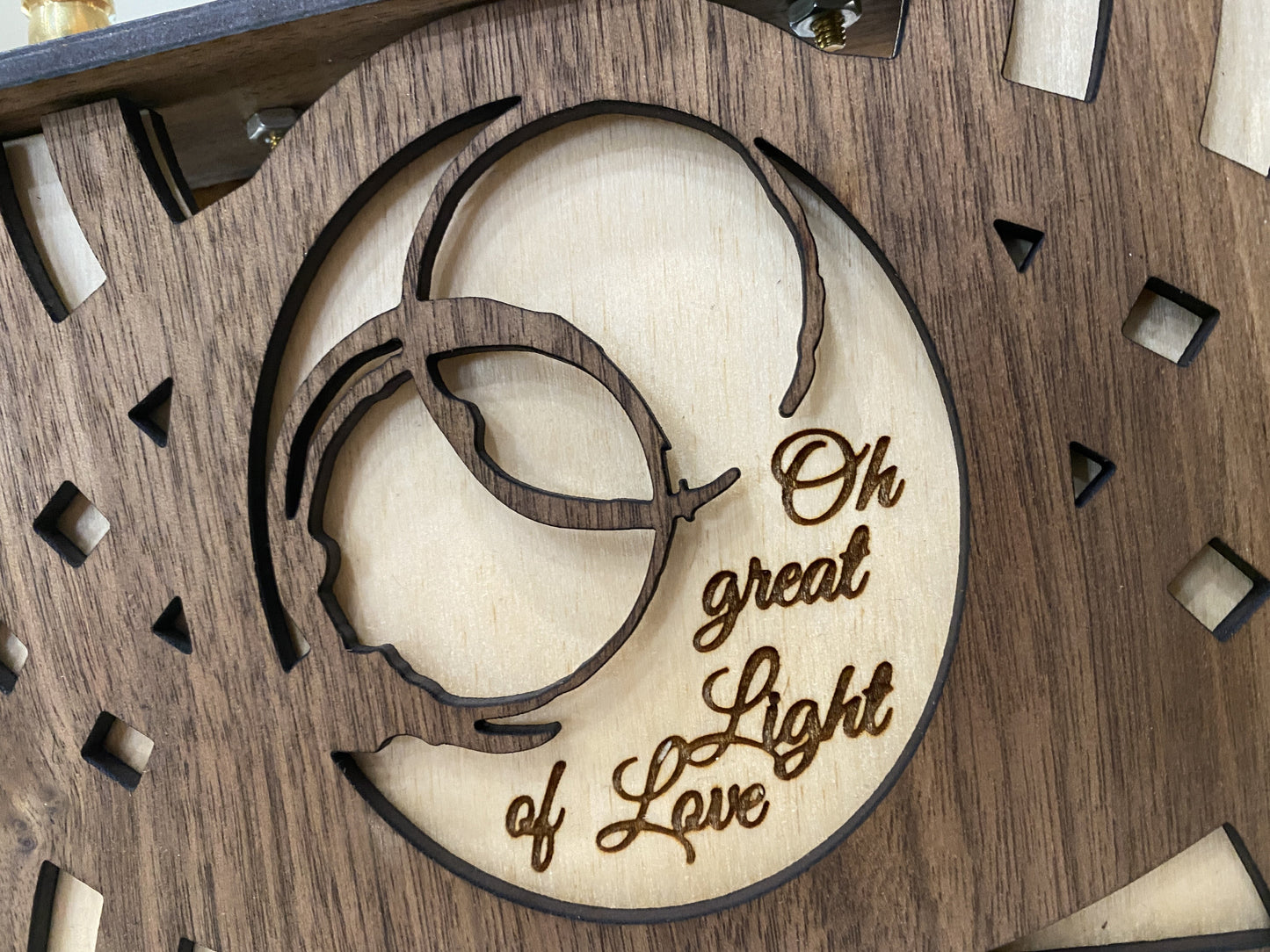 Oh Great Light of Love Menorah Design