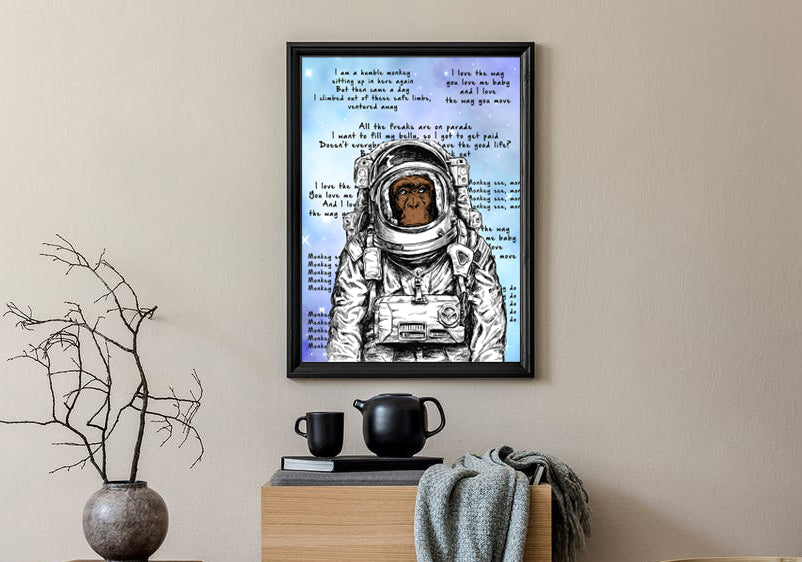 Proudest Monkey Spaceman Mashup Art Print
