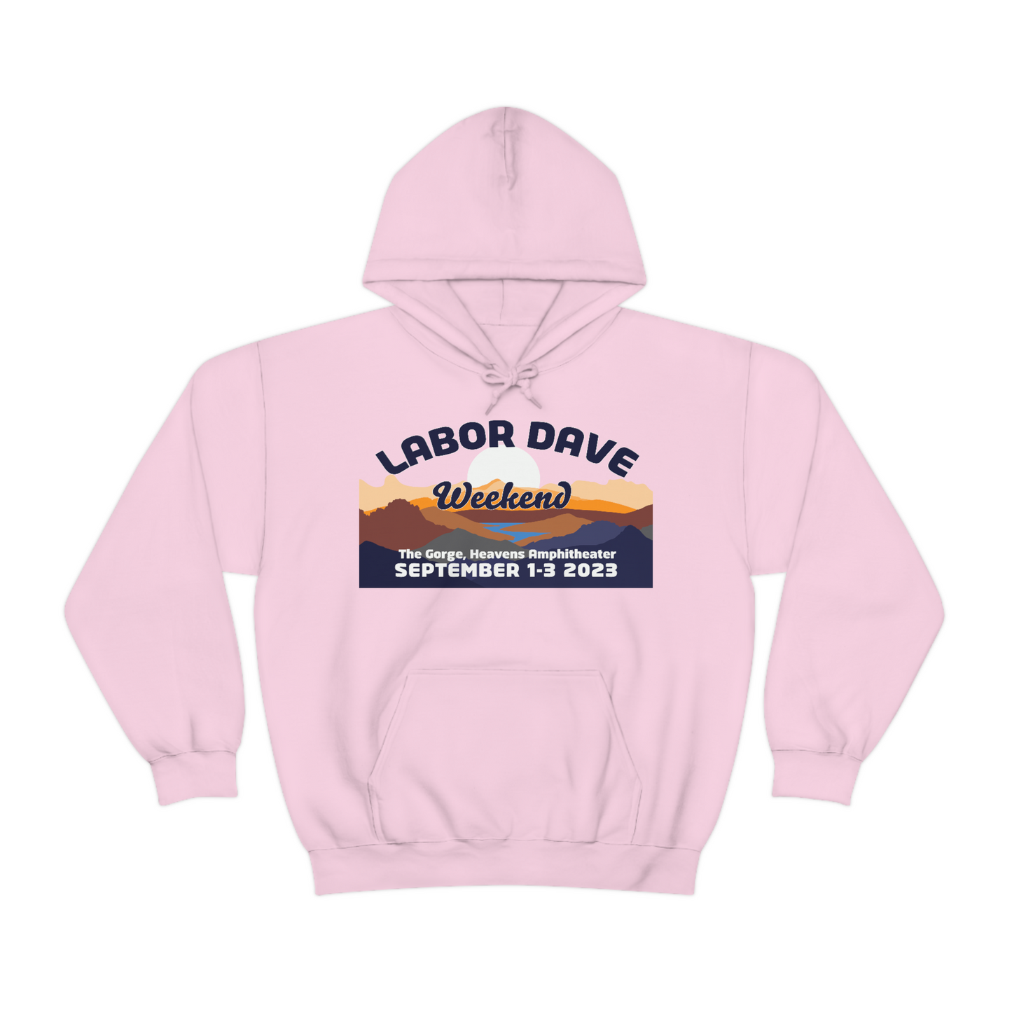 Gorge Labor Dave Mountains Hoodie 2023 w/set list