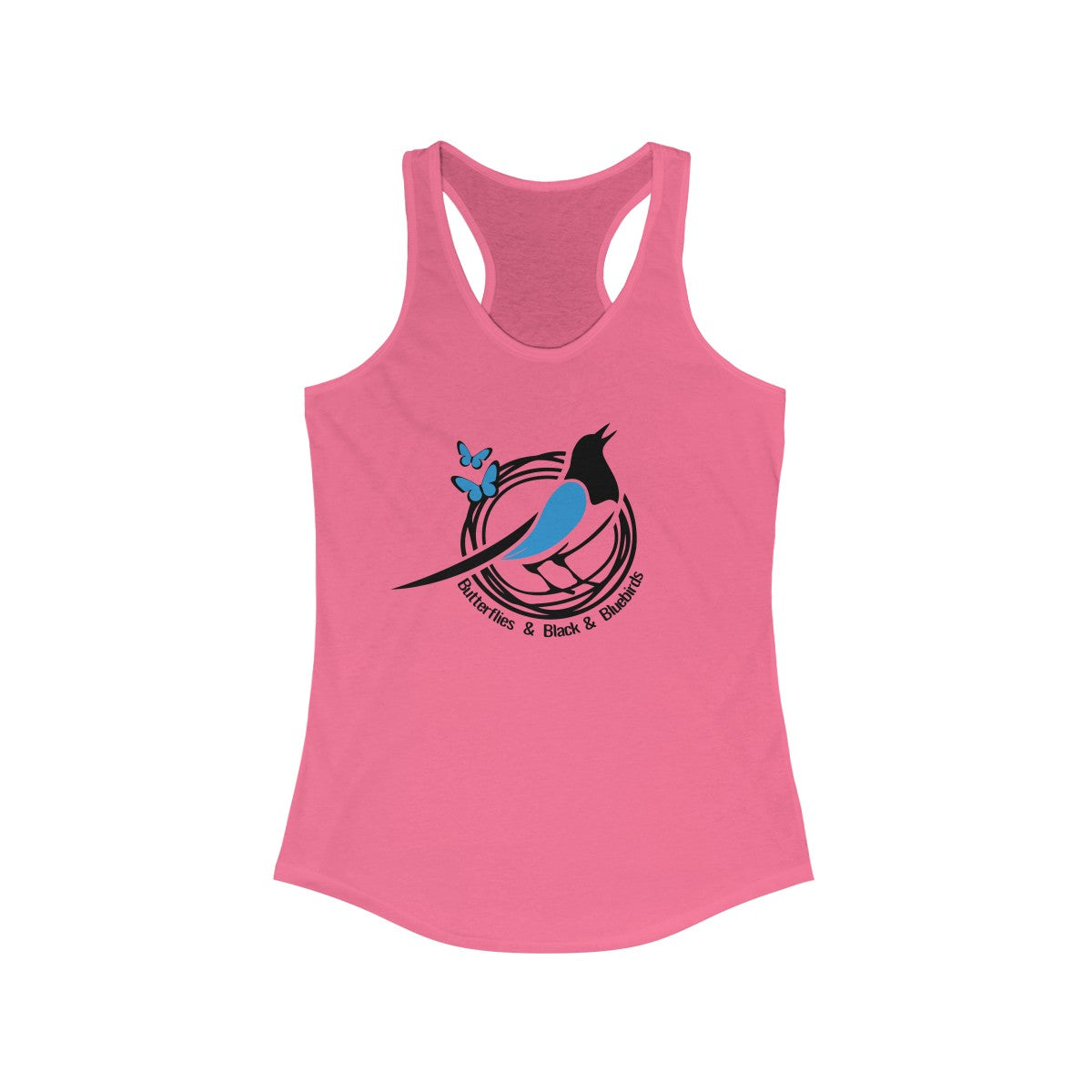 Black And Blue Bird Tank Top