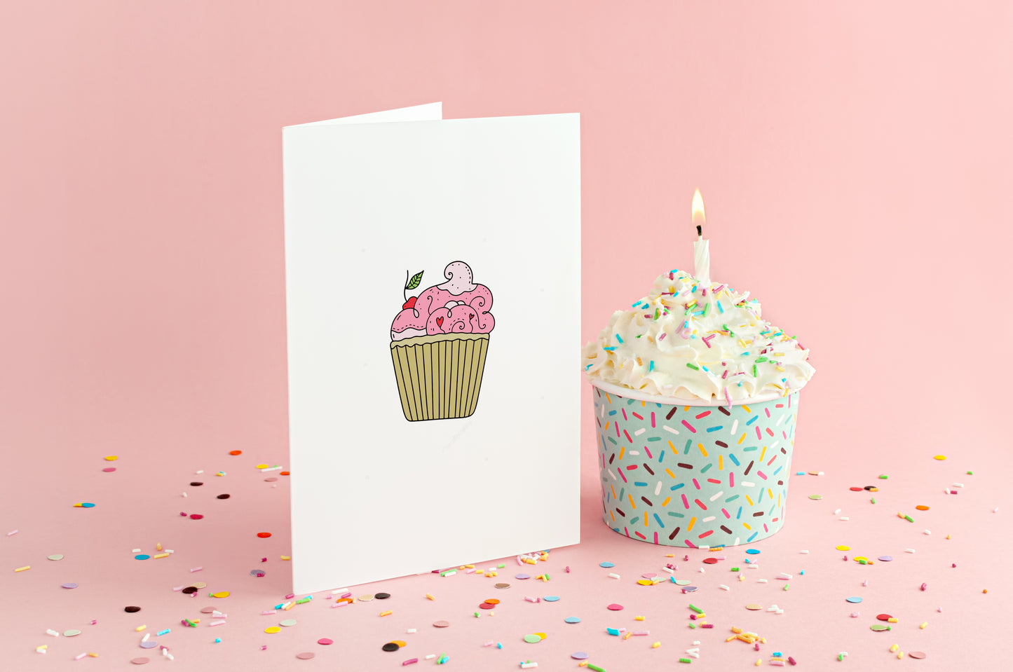 Cup Cake Love Greeting Card