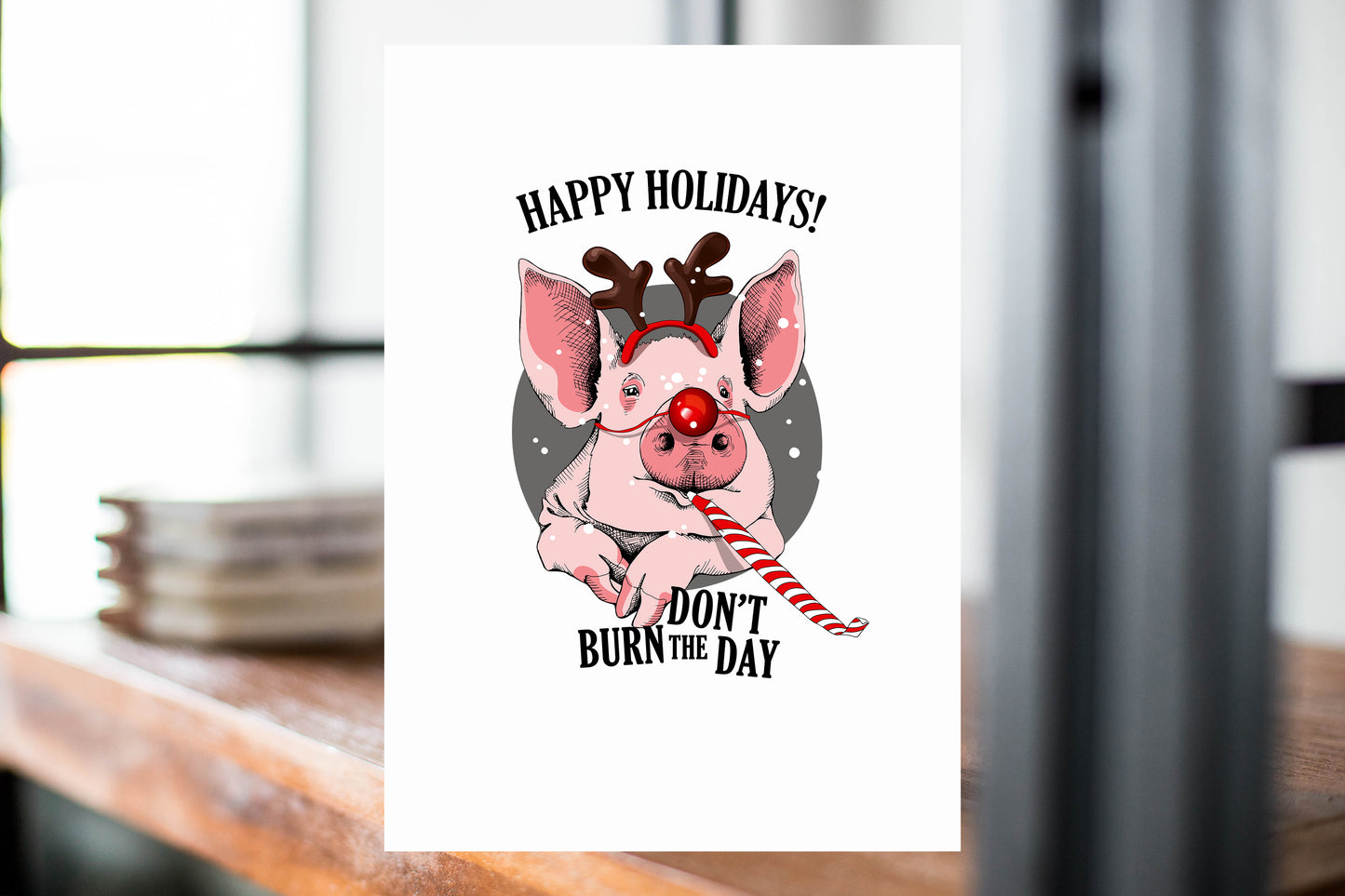 Don't Burn The Day 5x7 Holiday Card Bundle 6 Pack