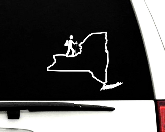 Hike New York Vinyl Decal