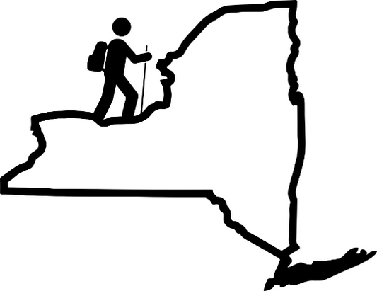 Hike New York Vinyl Decal