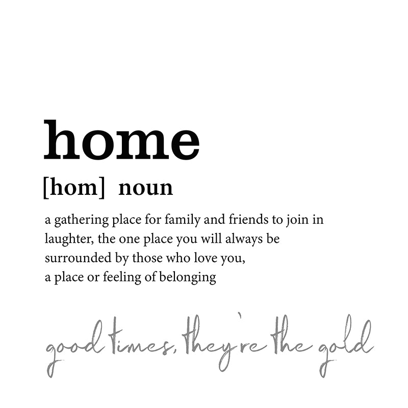 The Definition of Home Minimalistic Framed Print